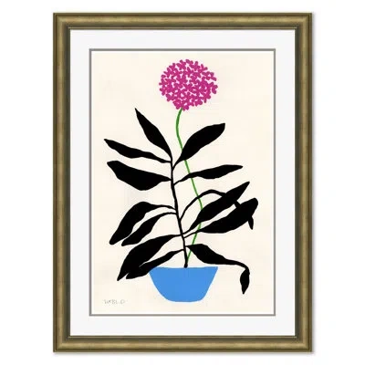 Soicher Marin Lily Of The Nile By Susan Hable - Picture Frame Painting On Paper In Multi