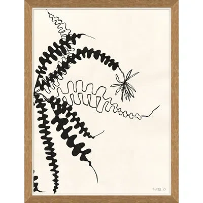 Soicher Marin Lively Ii By Susan Hable - Picture Frame Painting Print In Black;beige
