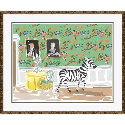 Soicher Marin 'lost' By Dana Gibson - Picture Frame Painting On Paper In White;green