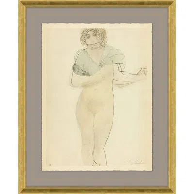 Soicher Marin Lucretzia By David Phoenix - Picture Frame Painting On Paper In White;gray