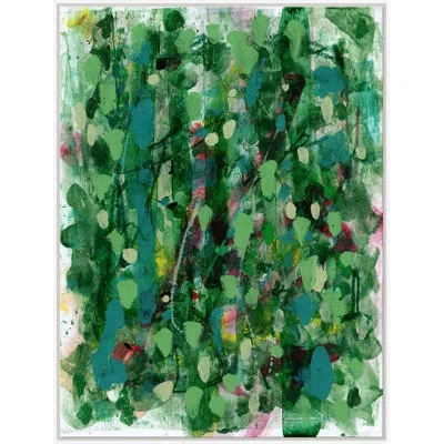 Soicher Marin Luminescence I - Floater Frame Print On Canvas In Green