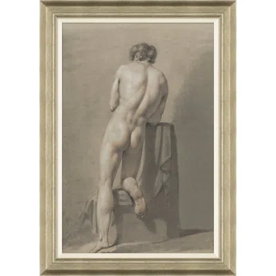 Soicher Marin Male Nude Study - Single Picture Frame Print In Brown