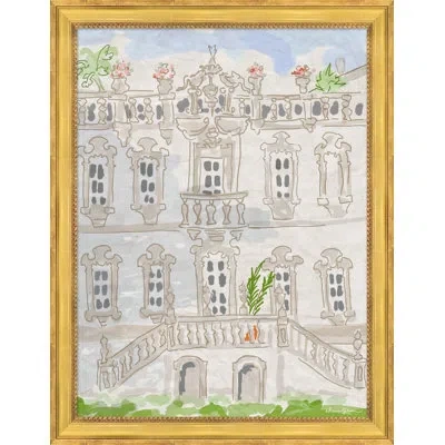 Soicher Marin Malmaison By Dana Gibson - Picture Frame Painting On Paper In Golden Frame