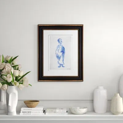 Soicher Marin Mandarian Lady By Dana Gibson - Picture Frame On Paper In Blue;beige
