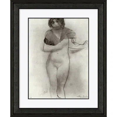 Soicher Marin Mary By David Phoenix - Picture Frame Drawing Print On Paper In Black;gray