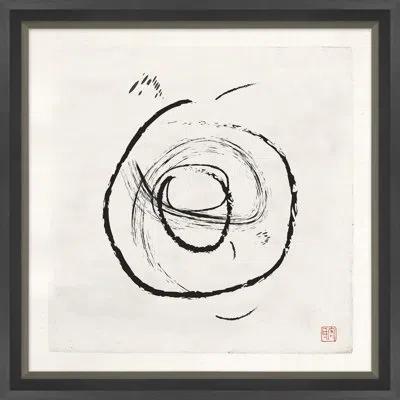 Soicher Marin 'meditations In An Emergency 4' - Picture Frame Painting On Paper In Black;irovy