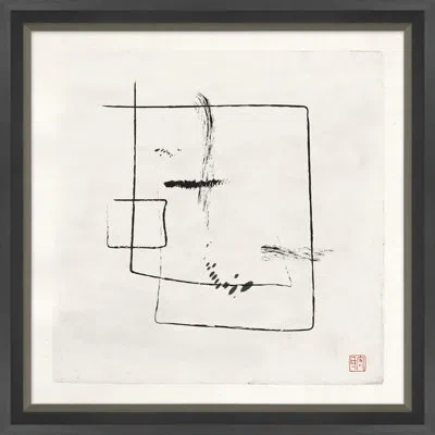 Soicher Marin Meditations In An Emergency 5 - Picture Frame Painting On Paper In Black;irovy