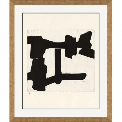 Soicher Marin Medium 3 - Picture Frame Painting On Paper In Black;cream