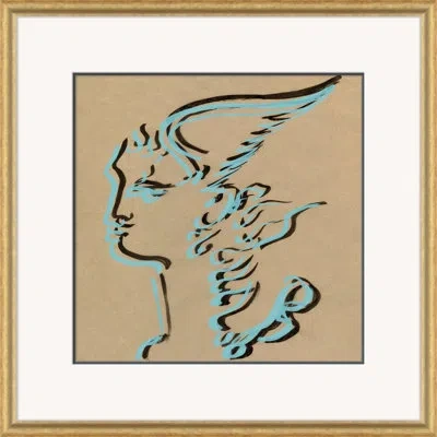 Soicher Marin Mercury By David Phoenix - Picture Frame Painting On Paper In Blue;black;brown