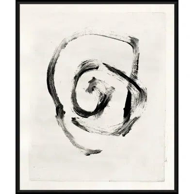 Soicher Marin Mid-century Homage - Picture Frame Painting On Paper In Black