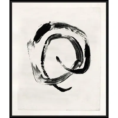 Soicher Marin Mid-century Homage - Picture Frame Painting On Paper In Black