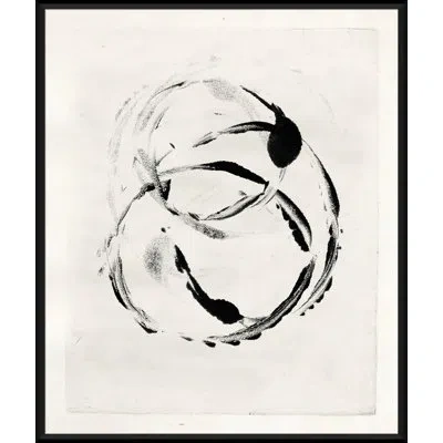 Soicher Marin Mid-century Homage - Picture Frame Painting On Paper In Black