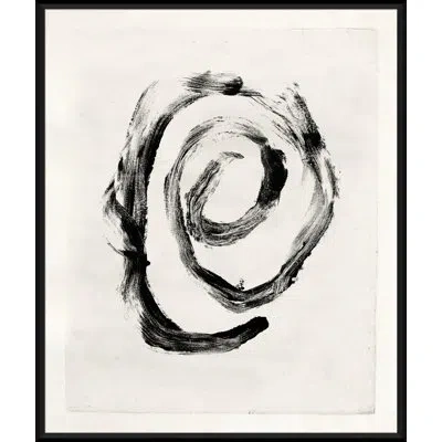 Soicher Marin Mid-century Homage - Picture Frame Painting On Paper In Black