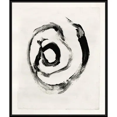 Soicher Marin Mid-century Homage - Picture Frame Painting On Paper In Black