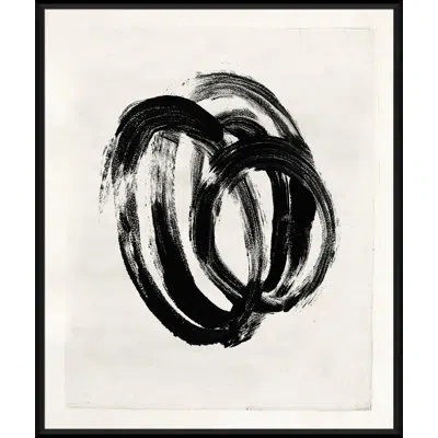 Soicher Marin Mid-century Homage - Picture Frame Painting On Paper In Black