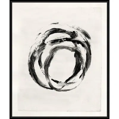 Soicher Marin Mid-century Homage - Picture Frame Painting On Paper In Black;ivory