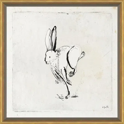Soicher Marin Mid-stride By Yuki Osada - Single Picture Frame Painting In Yellow