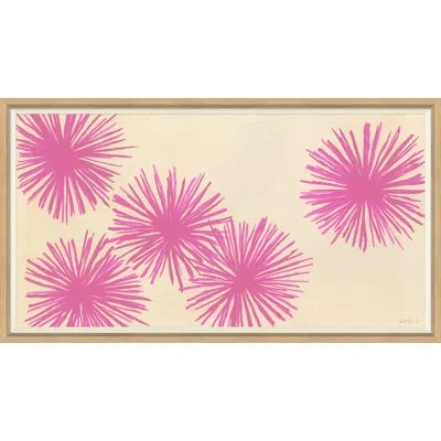 Soicher Marin 'mimosa' By Susan Hable - Picture Frame Painting On Paper In Beige;pink