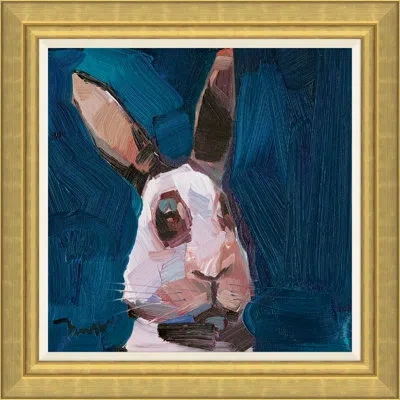 Soicher Marin Mini Ears By Joseph Mota - Picture Frame Painting On Canvas In Blue;beige