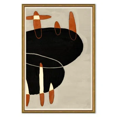 Soicher Marin More Mod Madness - Picture Frame Painting In Black;red;beige