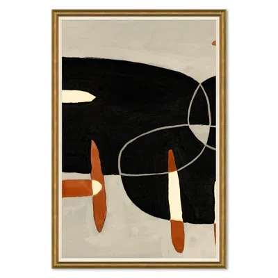 Soicher Marin More Mod Madness - Picture Frame Painting In Black;red;beige