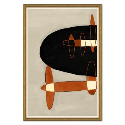 Soicher Marin More Mod Madness - Picture Frame Painting In Black;red;beige