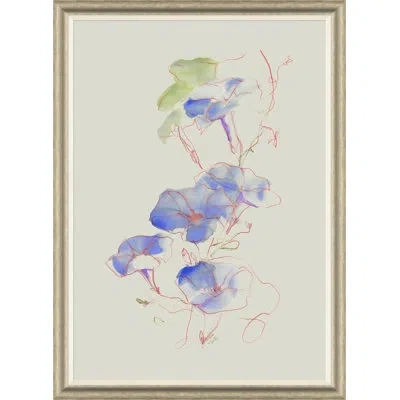 Soicher Marin Morning Glory By Yuki Osada - Single Picture Frame Painting In Green;pink;purple