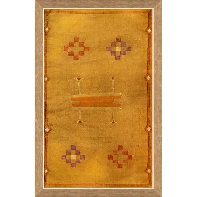 Soicher Marin 'moroccan Textiles' - Picture Frame Painting In Orange