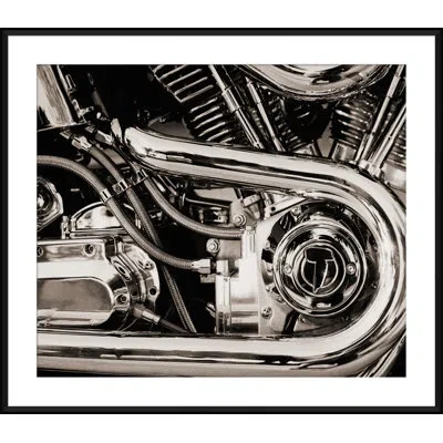 Soicher Marin 'motorcycle Details 1' - Picture Frame Photograph On Paper In Black