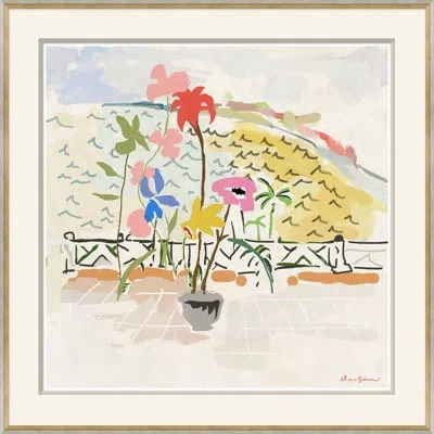 Soicher Marin 'newport Beach I' By Dana Gibson - Picture Frame Painting On Paper In White