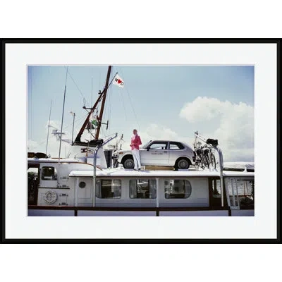 Soicher Marin No Transport Problem By Slim Aarons - Single Picture Frame Photograph In Multi