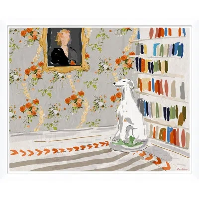 Soicher Marin Noble Dog By Dana Gibson - Picture Frame Painting On Paper In Multi