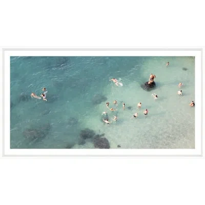 Soicher Marin Ocean Party On The Rocks - Picture Frame Photograph On Paper In Blue
