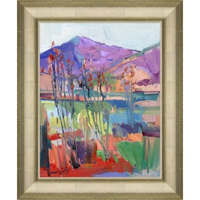 Soicher Marin Ocotilla Hill By Joseph Mota - Picture Frame Painting On Canvas In Blue;red;purple