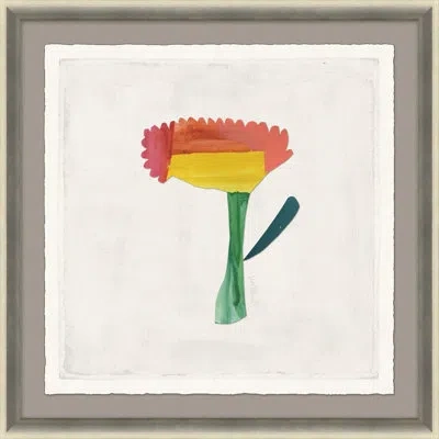 Soicher Marin Odds & Ends Xxiv By Susan Hable - Single Picture Frame Print In Gray,ivory,red,yellow
