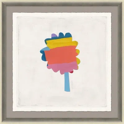 Soicher Marin Odds & Ends Xxxvi By Susan Hable - Single Picture Frame Print In Yellow,pink,orange,blue
