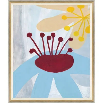 Soicher Marin Olearia By Susan Hable - Single Picture Frame Painting In Light Blue