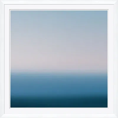 Soicher Marin Ombre - Picture Frame Painting Print On Paper In Blue;beige;navy
