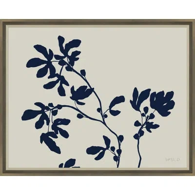 Soicher Marin Pagoda Branch By Susan Hable - Single Picture Frame Painting In Black;beige