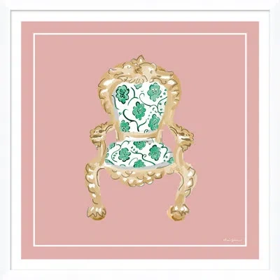 Soicher Marin Palace Chair In Blush By Dana Gibson - Picture Frame On Paper In Multi