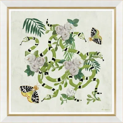 Soicher Marin Palace Wall By Dana Gibson - Picture Frame Painting On Paper In Green