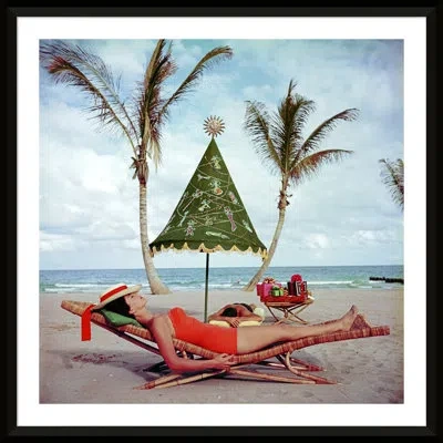 Soicher Marin Palm Beach Idyii By Slim Aarons - Single Picture Frame Photograph In Multi