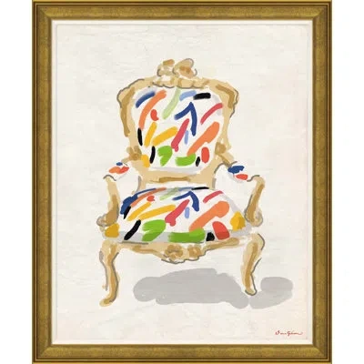 Soicher Marin Paloma Bergere By Dana Gibson - Picture Frame Painting On Paper In Blue;green;red;beige