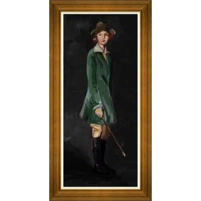 Soicher Marin 'parthenia 1' By Dana Gibson - Picture Frame Painting On Canvas In Brown Frame