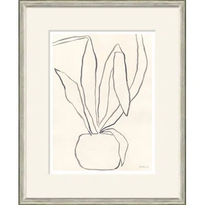 Soicher Marin Patio Form By Susan Hable - Picture Frame Painting On Paper In White
