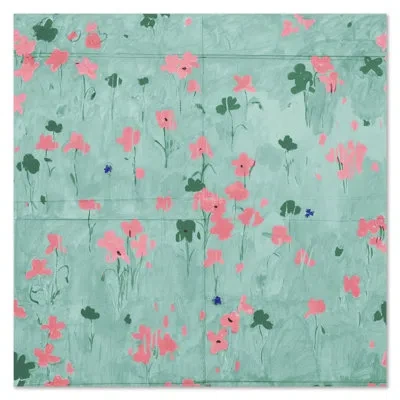 Soicher Marin Paule Marrot, Coquelicots (print Only) In Green