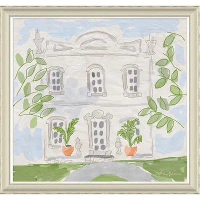 Soicher Marin 'petite Malmaison' By Dana Gibson - Picture Frame Painting On Paper In Green