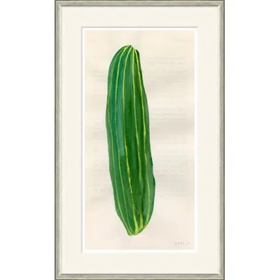 Soicher Marin 'pickle' By Susan Hable - Picture Frame Painting On Paper In Green