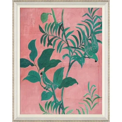 Soicher Marin Pink Birds By Paule Marrot - Single Picture Frame Print