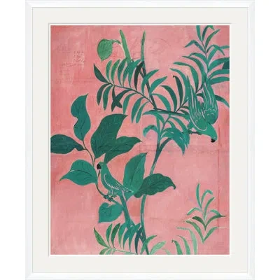 Soicher Marin Pink Birds (var. 1) By Paule Marrot - Single Picture Frame Print